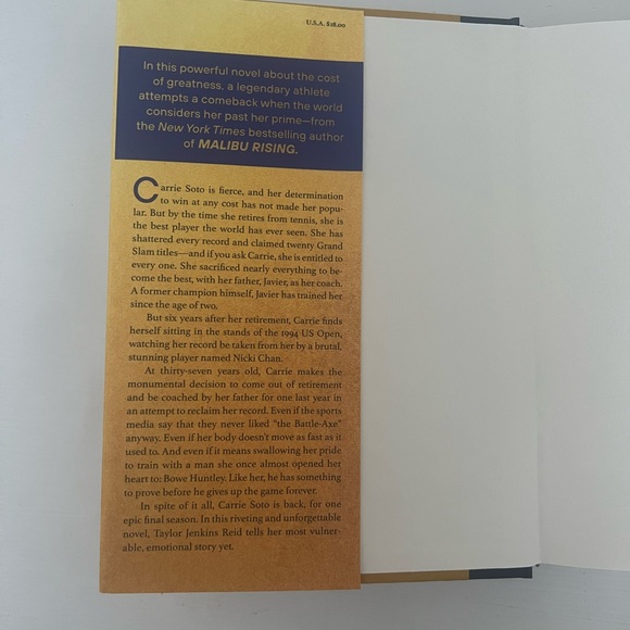 Hardcover Carrie Soto is Back by Taylor Jenkins Reid - Picture 2 of 3